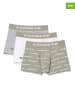 Lacoste 3er-Set: Boxershorts in Oliv/ Weiß/ Hellgrau