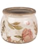 Clayre & Eef Blumentopf in Beige/ Rosa - (H)10 x Ø 12 cm