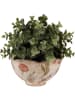 Clayre & Eef Blumentopf in Beige/ Rosa - (H)9 x Ø 16 cm