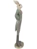Clayre & Eef Decoratief figuur "Konijntje" beige/groen - (B)5 x (H)20 x (D)4 cm