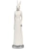 Clayre & Eef Decoratief figuur "Konijntje" wit - (B)5 x (H)20 x (D)5 cm