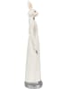Clayre & Eef Dekofigur "Kaninchen" in Weiß - (B)5 x (H)20 x (T)5 cm