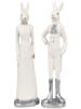 Clayre & Eef Decoratief figuur "Konijntje" wit - (B)5 x (H)20 x (D)5 cm