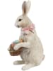 Clayre & Eef Decoratief figuur "Konijntje" beige - (B)10 x (H)36 x (D)7 cm