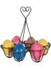 Clayre & Eef 2er-Set: Eierhalter in Braun - (H)19 x Ø 19 cm