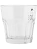 Clayre & Eef 2er-Set: Trinkgläser in Transparent/ Schwarz - 200 ml