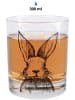 Clayre & Eef Trinkglas in Transparent/ Schwarz - 300 ml