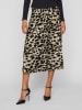 Vila Plisseerock in Khaki/ Schwarz