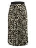Vila Plisseerock in Khaki/ Schwarz
