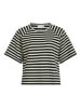 Vila Shirt in Schwarz/ Weiß
