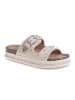 C'M Pantoletten in Creme