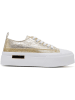 Sixth Sens Sneakers wit/goudkleurig