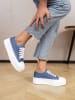 Sixth Sens Sneakers blauw/wit