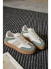 Sixth Sens Sneakers in Weiß/ Grün/ Beige