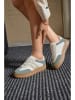 Sixth Sens Sneakers in Weiß/ Grün/ Beige