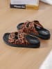 Sixth Sens Slippers bruin/zwart