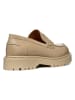 Geox Leder-Mokassins in Beige