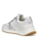 Geox Sneakers in Weiß/ Silber