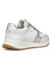 Geox Sneakers in Weiß/ Silber