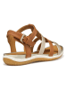 Geox Sandalen in Hellbraun/ Gold
