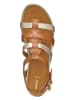 Geox Sandalen in Hellbraun/ Gold
