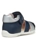 Geox Halbsandalen "Elthan" in Dunkelblau/ Silber