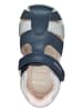 Geox Halbsandalen "Elthan" in Dunkelblau/ Silber