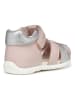Geox Enkelsandalen "Elthan" lichtroze/zilverkleurig