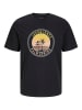 JACK & JONES Junior Koszulka "Palm" w kolorze czarnym