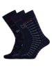 CR7 3er-Set: Socken in Dunkelblau Schwarz/ Dunkelblau