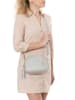 Mia Tomazzi Leren schoudertas "Gradisca" lichtgrijs - (B)22,5 x (H)16 x (D)7 cm