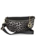 Mia Tomazzi Leder-Brustbeutel "Perugino" in Schwarz - (B)23 x (H)13 x (T)2 cm