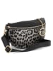 Mia Tomazzi Leder-Brustbeutel "Perugino" in Schwarz - (B)23 x (H)13 x (T)2 cm