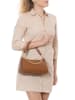 Mia Tomazzi Leren schoudertas "Zumbini" camel - (B)28 x (H)15 cm