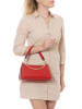 Mia Tomazzi Leren schoudertas "Zumbini" rood - (B)28 x (H)15 x (D)14 cm
