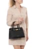 Mia Tomazzi Leder-Henkeltasche "Ventimiglia" in Schwarz - (B)29 x (H)22 x (T)7 cm