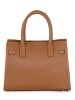 Mia Tomazzi Leder-Henkeltasche "Ventimiglia" in Camel - (B)29 x (H)22 x (T)14 cm
