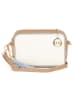 Mia Tomazzi Leder-Umhängetasche "Venosta" in Creme - (B)20 x (H)10 x (T)8 cm