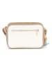 Mia Tomazzi Leder-Umhängetasche "Venosta" in Creme - (B)20 x (H)10 x (T)8 cm