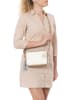 Mia Tomazzi Leder-Umhängetasche "Venosta" in Creme - (B)20 x (H)10 x (T)8 cm
