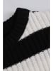 Coccodrillo Strickkleid in Schwarz/ Weiß