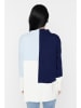 trendyol Pullover in Dunkelblau/ Weiß/ Hellblau
