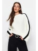 trendyol Pullover in Creme/ Schwarz