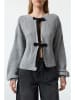 trendyol Cardigan in Grau/ Schwarz