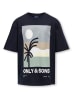ONLY & SONS Junior Koszulka "Artsy" w kolorze granatowym
