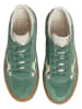 Pepe Jeans FOOTWEAR Skórzane sneakersy "Travis Retro" w kolorze zielonym
