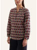 Seidensticker Bluse in Schwarz/ Rot/ Beige