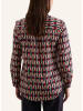 Seidensticker Blouse zwart/rood/beige