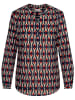 Seidensticker Bluse in Schwarz/ Rot/ Beige