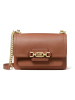 Michael Kors Leren schoudertas camel - (B)19,5 x (H)12 x (D)5,5 cm